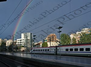 13 ΟΥΡΑΝΙΟ ΤΟΞΟ ΑΣΗΜΕΝΙΟ ΒΕΛΟΣ FS CLASS ETR 470 HELLENIC TRAIN ΣΤΑΘΜΟΣ ΛΑΡΙΣΗΣ ΑΘΗΝΑ 29-01-2024