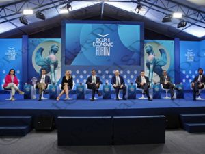 16 ΒΕΝΙΖΕΛΟΣ ΜΕΝΔΩΝΗ ΑΛΕΞΟΠΟΥΛΟΥ ΜΑΝΤΖΙΟΣ ΔΟΥΚΑΣ ΠΑΛΗΟΥ ΤΡΑΥΛΟΥ ΚΟΥΡΕΤΑΣ ΓΚΡΑΜΠΟΦΣΚΙ DELPHI ECONOMY FORUM IX 2η ΜΕΡΑ AMALIA HOTEL 11-04-2024