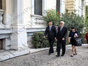 05 XI JINPING ΠΡΟΕΔΡΟΣ ΚΙΝΑΣ ΠΑΥΛΟΠΟΥΛΟΣ ΔΕΝΔΙΑΣ ΓΕΩΡΓΙΑΔΗΣ ΤΣΙΑΡΑΣ ΥΠΟΔΟΧΗ ΔΙΕΥΡΥΜΕΝΕΣ ΠΡΟΕΔΡΙΚΟ 11-11-2019