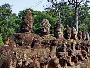 108 ΝΟΤΙΑ ΠΥΛΗ ΓΕΦΥΡΑ ΘΕΟΙ ΔΑΙΜΟΝΕΣ SOUTH GATE GODS DEMONS BRIDGE ANGKOR THOM CANBODIA 23-08-2018