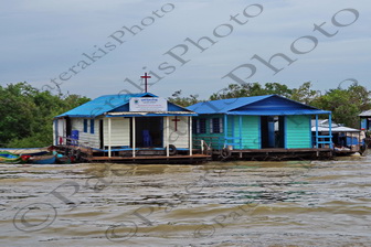 133 ΠΛΩΤΟ ΧΩΡΙΟ CHONG KHNEAS TONLE SAP LAKE CAMBODIA DRONE 24-08-2018