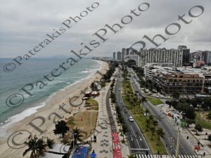 0524 ΠΑΝΟΡΑΜΙΚΗ ΘΕΑ ΠΛΑΤΕΙΑ ΚΤΗΡΙΟ ΠΑΡΑΛΙΑ PRAIA DA BARRA RIO DE JANEIRO ΒΡΑΖΙΛΙΑ DRONE 05-08-2025